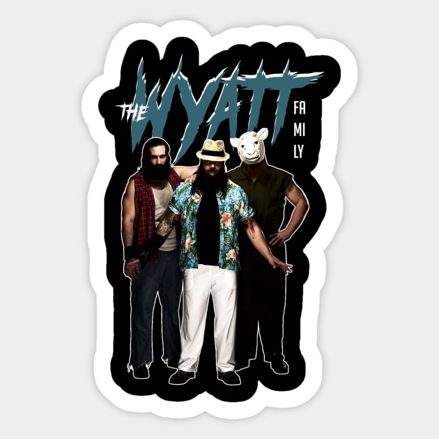 the wyatt family Sticker by Bones Be Homes